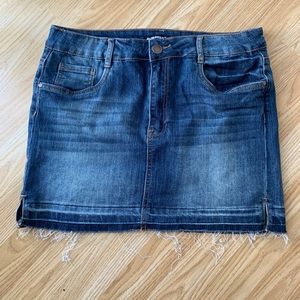 Denim Mini Skirt